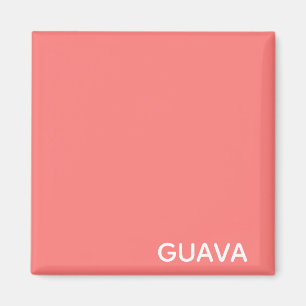 Guava pink colour name magnet