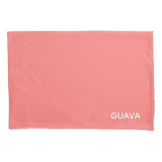 Guava pink colour name pillowcase