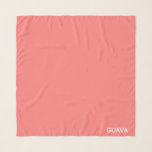 Guava pink colour name scarf<br><div class="desc">Guava pink colour name</div>