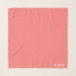 Guava pink colour name scarf<br><div class="desc">The warm pink of guava fruit.</div>