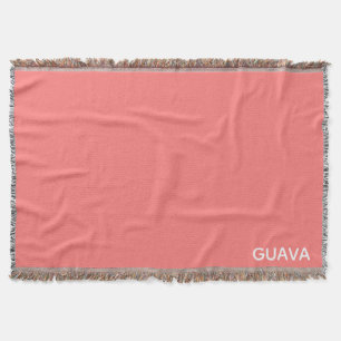 Guava pink colour name throw blanket