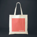 Guava pink colour name tote bag<br><div class="desc">The warm pink of guava fruit.</div>
