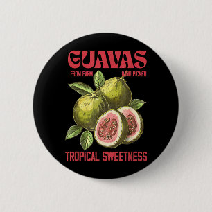 Guavas Retro Commercial Graphic Vintages Guavas 6 Cm Round Badge