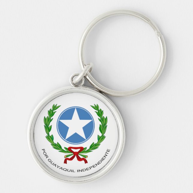 Guayaquil coat of arms key ring (Front)
