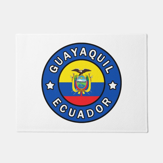 Guayaquil Ecuador Doormat (Front)