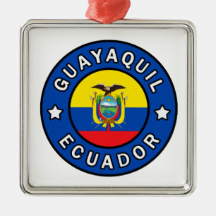 Guayaquil Ecuador Metal Tree Decoration