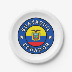 Guayaquil Ecuador Paper Plate