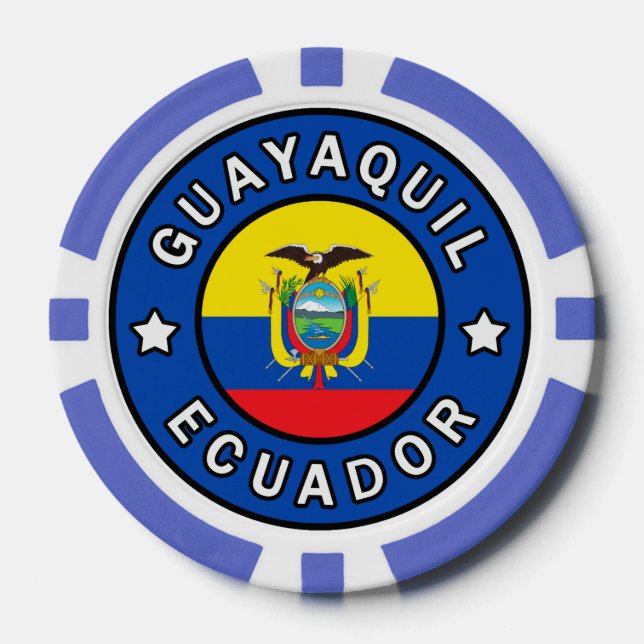 Guayaquil Ecuador Poker Chips (Front)