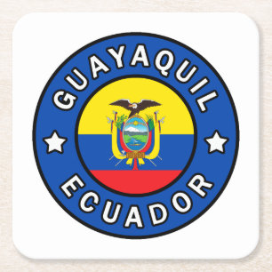 Guayaquil Ecuador Square Paper Coaster