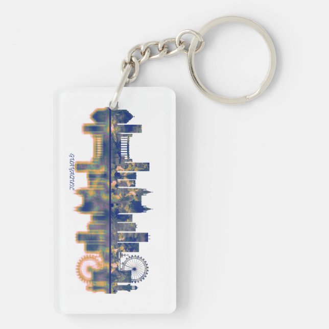 Guayaquil Skyline Key Ring (Back)