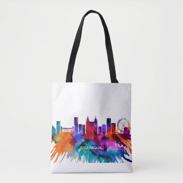 Guayaquil Skyline Tote Bag (Front)