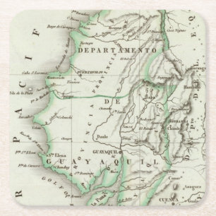 Guayaquil Square Paper Coaster