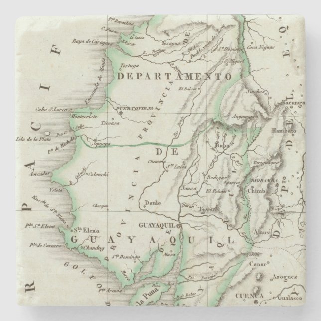 Guayaquil Stone Coaster (Front)