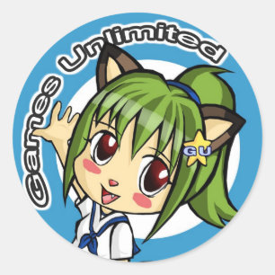 GUButton, Games Unlimited Classic Round Sticker