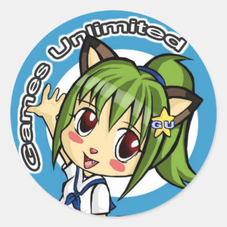 GUButton, Games Unlimited Classic Round Sticker