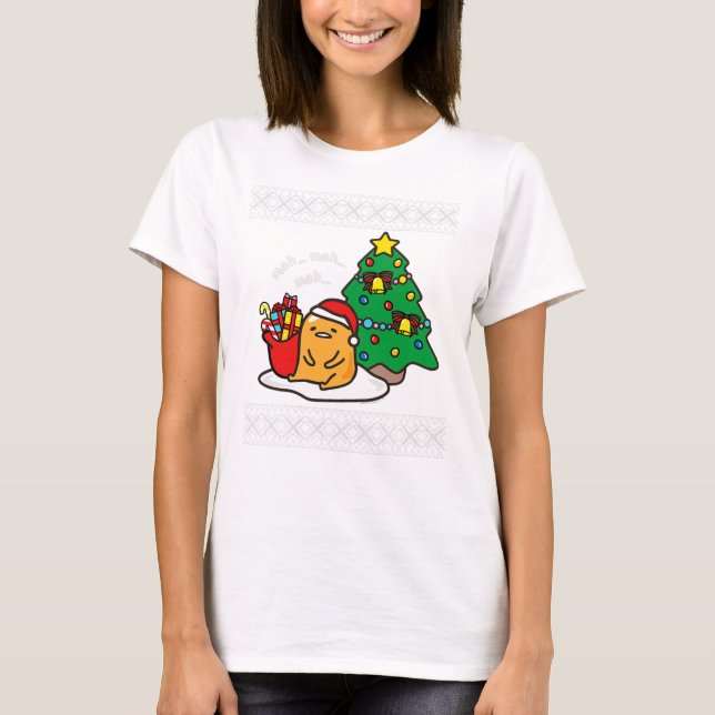 Gudetama Ugly Christmas Sweater Tee  (Front)