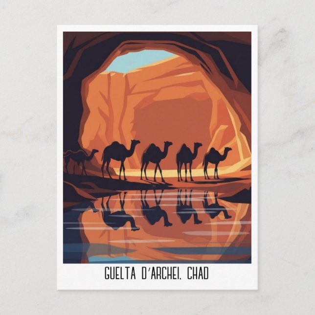 Guelta d’Archei Chad Travel Postcard (Front)
