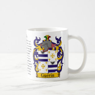 Guerin, the Origin, the Meaning and the Crest Coffee Mug