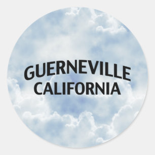 Guerneville California Classic Round Sticker