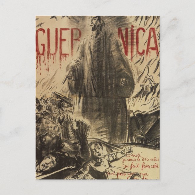 Guernica (1938)_Propaganda Poster Postcard (Front)