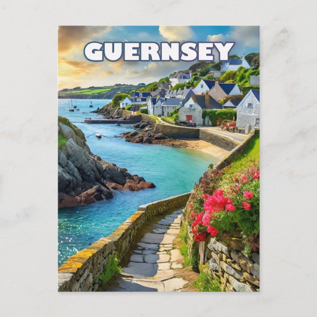 Guernsey, a refuge for nature lovers postcard (Front)