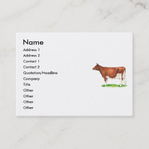 Guernsey Cow Business Card