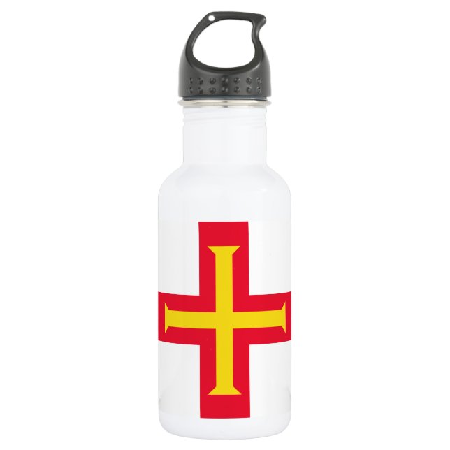 Guernsey Flag 532 Ml Water Bottle (Front)