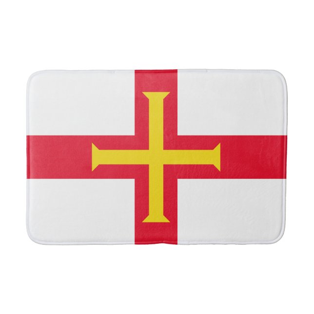 Guernsey Flag Bath Mat (Front)