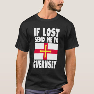 Guernsey Flag Design  If lost send me to Guernsey T-Shirt
