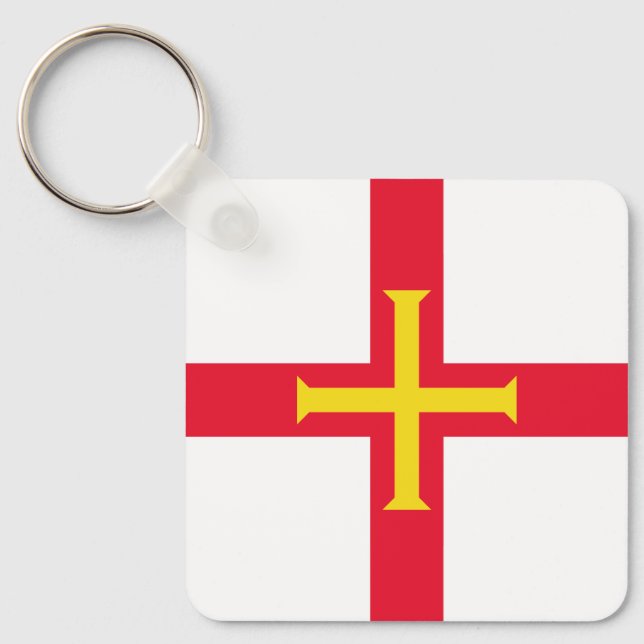 Guernsey Flag Key Ring (Front)