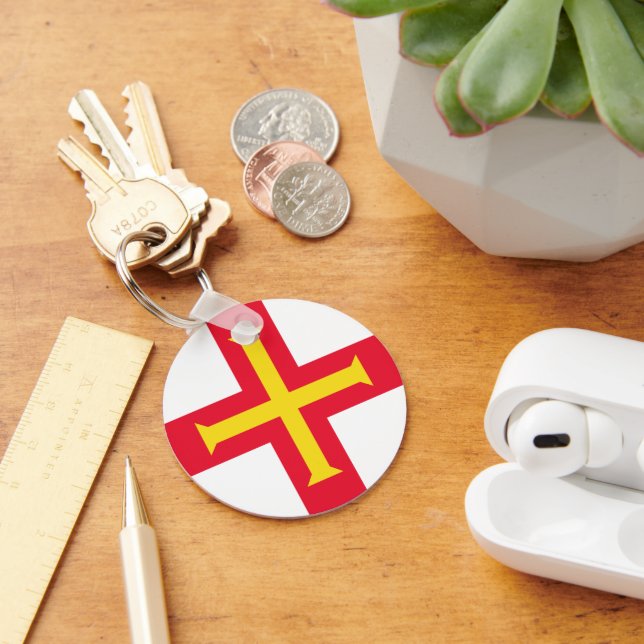 Guernsey flag key ring (Desk)
