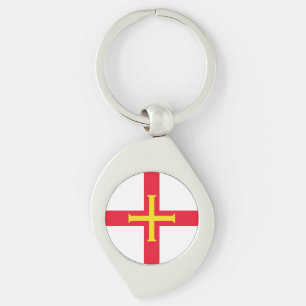 Guernsey Flag Key Ring
