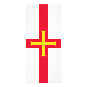 Guernsey flag rack card