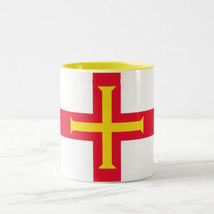 Guernsey Flag Two-Tone Coffee Mug