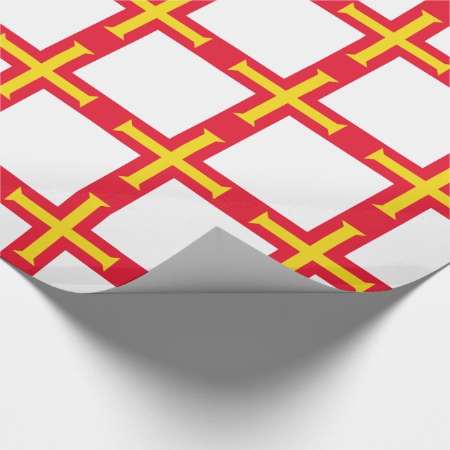 Guernsey Flag Wrapping Paper (Corner)