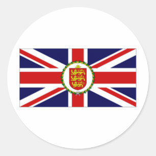 Guernsey Lieutenant Governor Flag Classic Round Sticker