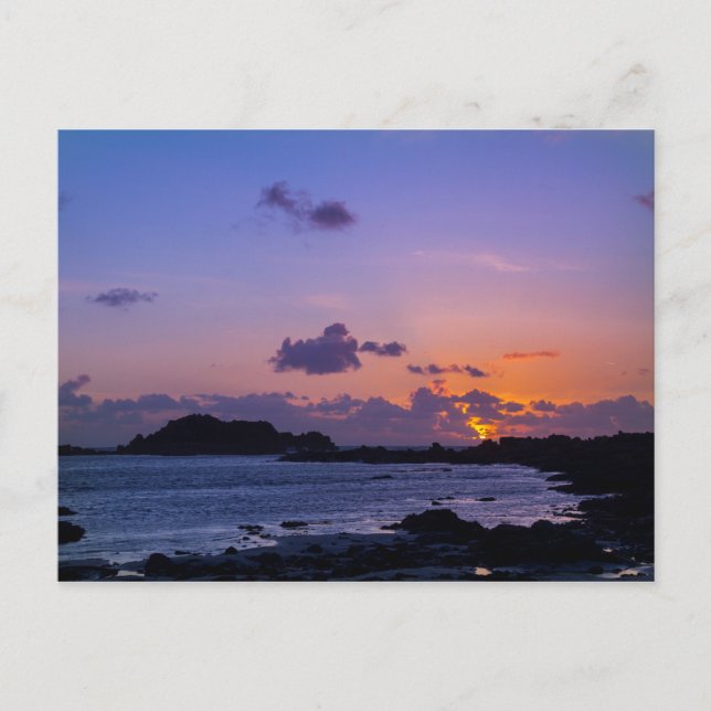 Guernsey Sunset Postcard (Front)