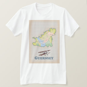 Guernsey vintage map T-Shirt