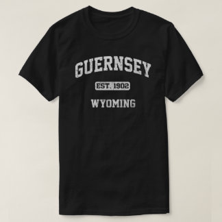 Guernsey Wyoming Wy Vintage State Athletic Style T-Shirt