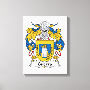 Guerra Family Crest Canvas Print