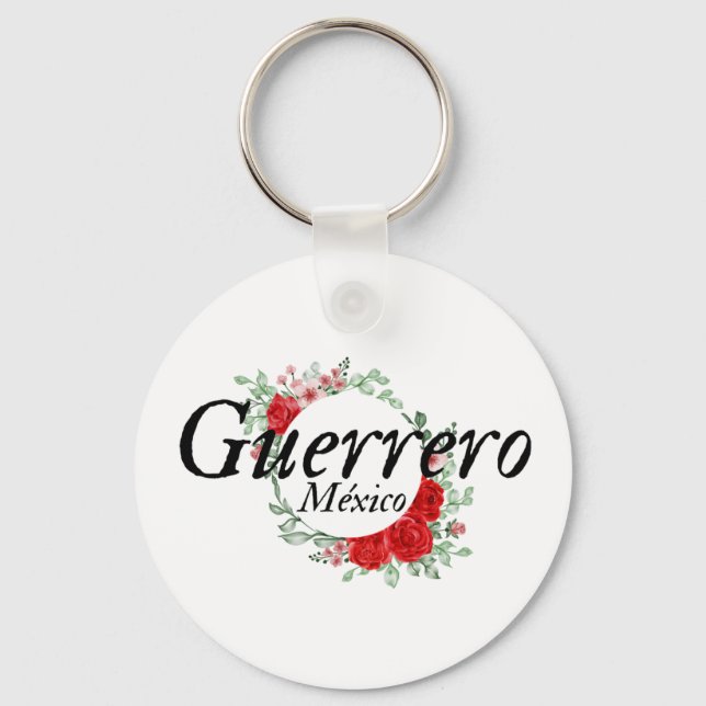 Guerrero Mexico Travel Destination Bridesmaid  Key Ring (Front)