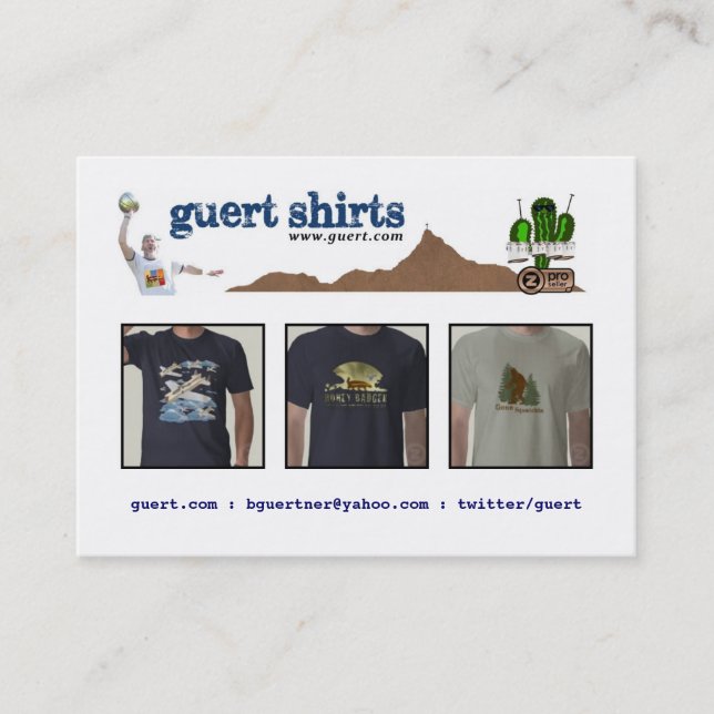 Guert Shirts Business Card (Front)
