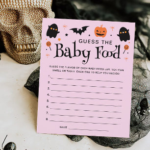 Guess Baby Food Halloween Witchy Baby Shower Game