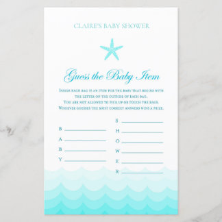 Guess Baby Items - Baby Shower Game
