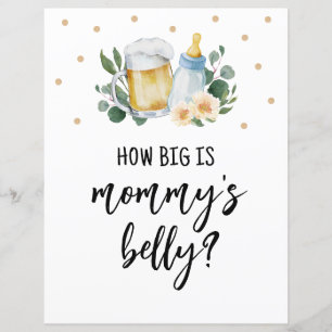 Guess How Big Is Mummy Belly Sign Baby Is Brewing
