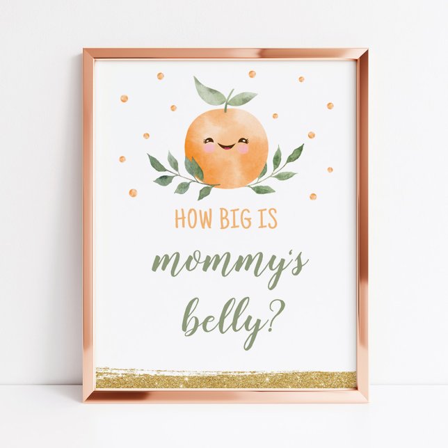 Guess How Big Is Mummy Belly Sign Little Cutie (Creator Uploaded)