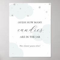 Guess How Many Are in the Jar Shower Game Poster