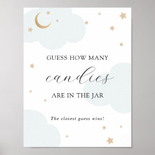 Guess How Many Are in the Jar Shower Game Poster