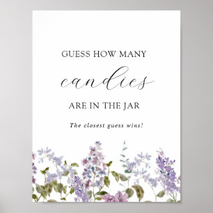 Guess How Many Are in the Jar Shower Game Poster