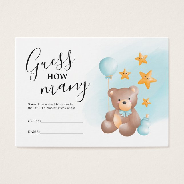 Guess How Many Bear Baby Shower (Front)